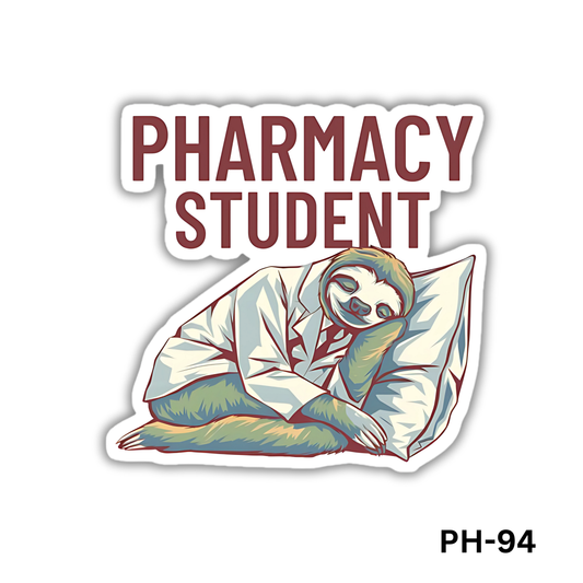 Lazy PHARMACY STUDENT sticker(PH-94)