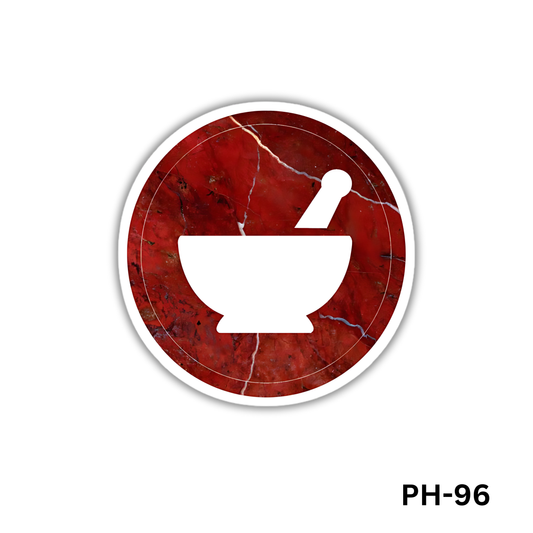 Red Mortar and Pestle sticker(PH-96)