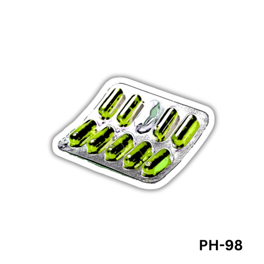 Green Capsule Pills sticker(PH-98)