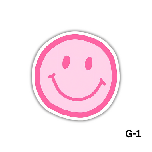 Pink Smiley Face(G-1)